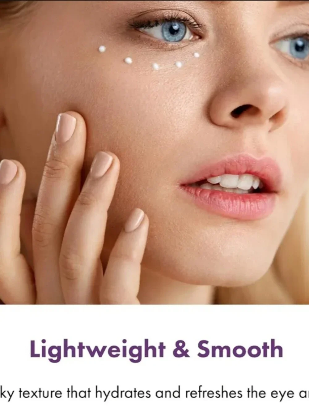 It's Skin Hyaluronic Acid Moisture Eye Cream+ — White with Purple Cap